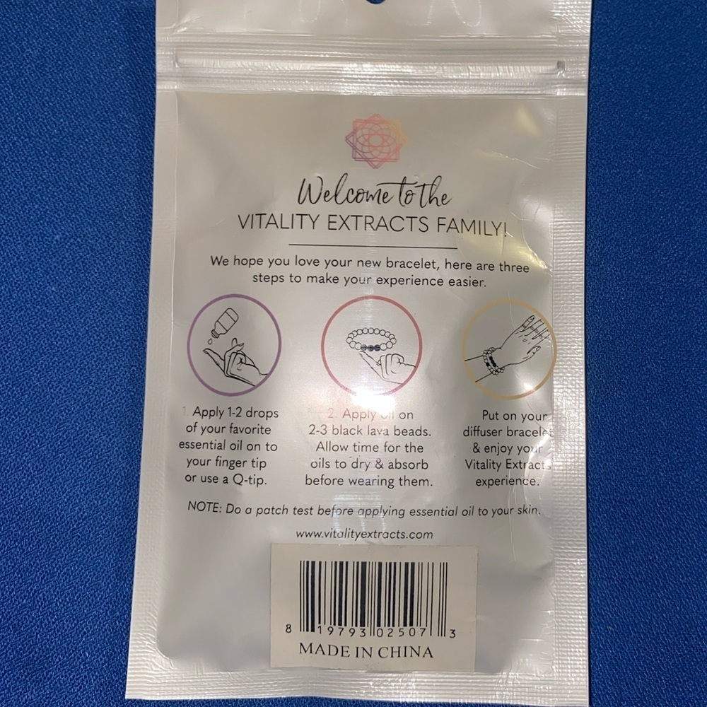 VITALITY - NEW - EXTRACTS RENEW DIFFUSER BRACELET 8mm - Picture 4 of 6